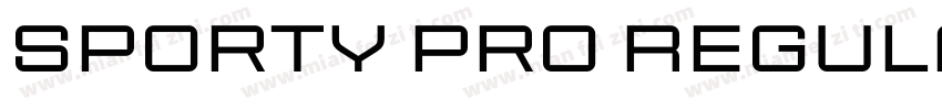 Sporty Pro Regular XP字体转换